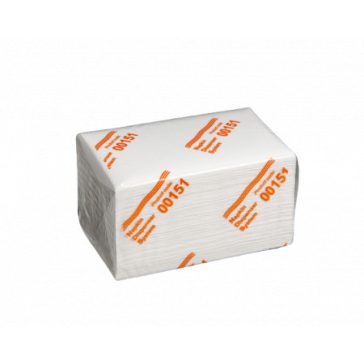   Szalvéta Snack System - V hajt. 16,5x21cm - hófehér- 2rtg. 160 lap/csom - 00151A