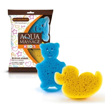 Aqua Massage Kids gyermek fürdőszivacs - 2 db