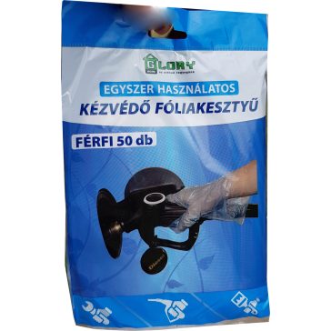   Glory Egyszer használatos kézvédő fóliakesztyű férfiaknak - 50 db