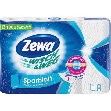   Zewa Wisch&Weg Sparblatt papírtörlő - 2 rétegű, 4 tekercs