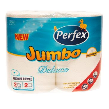   Perfex Jumbo konyhai papírtörlő 2 rétegű 2 tekercses 190 lapos