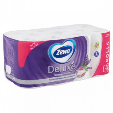   Zewa Deluxe Lavender Dreams toalettpapír - 3 rétegű, 16 tekercs