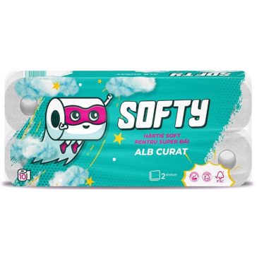 Softy Toalettpapír - 2 rétegű, 10 tekercs
