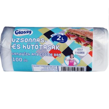 Glossy Uzsonnás- és hűtőtasak - 2 liter, 100 db