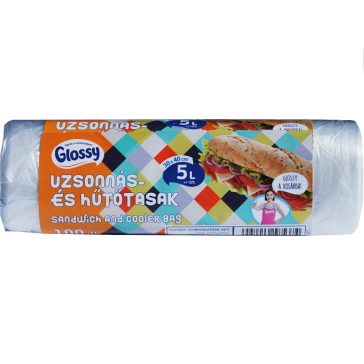Glossy Uzsonnás- és hűtőtasak - 5 liter, 100 db