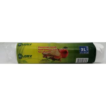   Glory Uzsonnás tasak, tűzött (250x350 mm) - 3 liter, 100 db