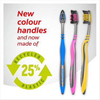 Colgate Zig Zag Charcoal Medium fogkefe