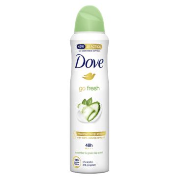 Dove Go Fresh dezodor, uborka és zöld tea - 150 ml
