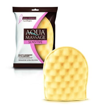 Aqua Massage Sensitive fürdő kesztyű, kétoldalú
