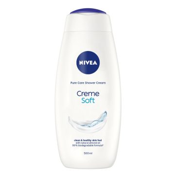 Nivea Creme Soft tusfürdő mandulaolajjal - 500 ml