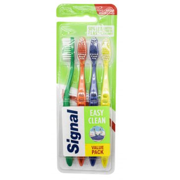 Signal Easy Clean Soft fogkefe - 4 db