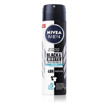 Nivea Men Black&White Invisible férfi dezodor - 150 ml