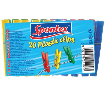 Spontex Műanyag ruhacsipesz - 20 db