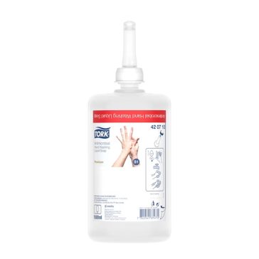   Tork Kézfertőtlenítő folyékony szappan, biocid, S1 átlátszó - 1 liter