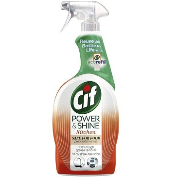 Cif Power&Shine konyhai zsíroldó spray - 750 ml