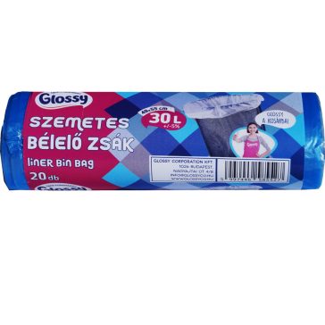 Glossy Szemetes bélelő zsák - 30 liter, 20 db