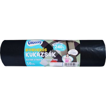   Glossy Bivalyerős kukazsák, újrahasznosított - 240 liter 10 db