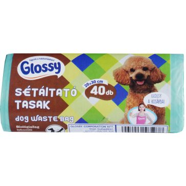   Glossy Sétáltató tasak, kutyapiszok zacskó - 20x30 cm, 40 db
