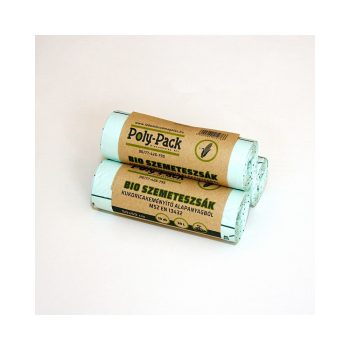   Poly-Pack Lebomló szemeteszsák kukoricakeményítőből - 30 liter, 10 db
