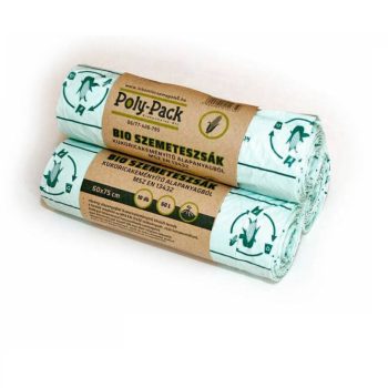   Poly-Pack Lebomló szemeteszsák kukoricakeményítőből - 60 liter, 10 db