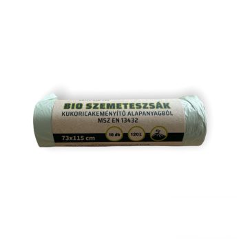   Poly-Pack Lebomló szemeteszsák kukoricakeményítőből - 120 liter, 10 db
