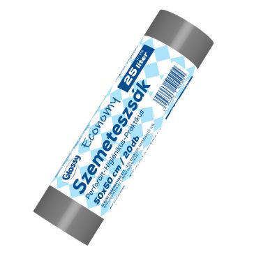 Glossy Economy szemeteszsák - 25 liter, 20 db