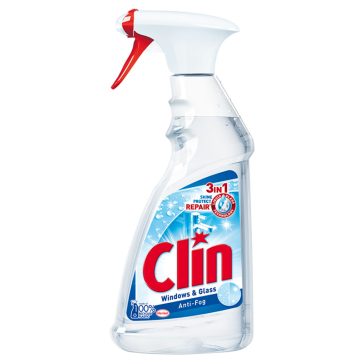 Clin 3in1 Anti-fog ablaktisztító, szórófejes - 500 ml