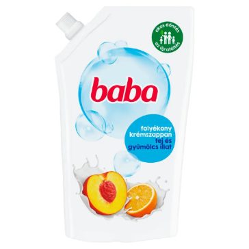   Baba Folyékony krémszappan utántöltő, tej és gyümölcs illattal - 500 ml